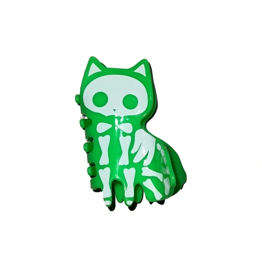 Boutique hair clips skeletons cats choose one